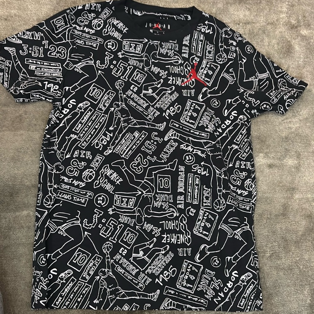Air Jordan Black Tee - Boys Size M- NEVER WORN